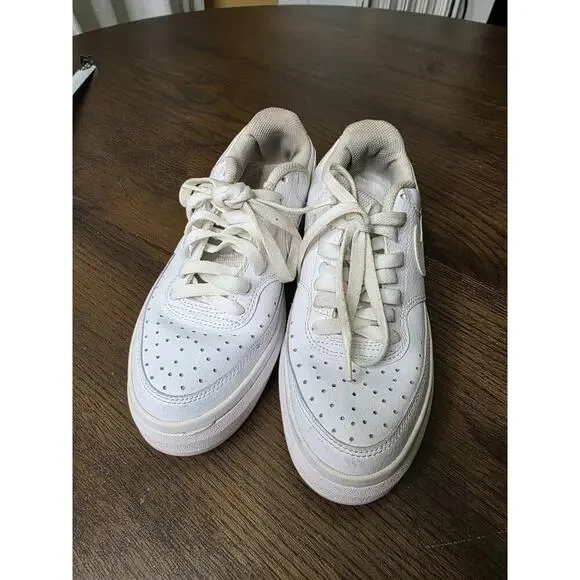 Nike Air Force One AF1 Low Triple White Sneaker Women’s 314192-117 Size 8 - Picture 7 of 16